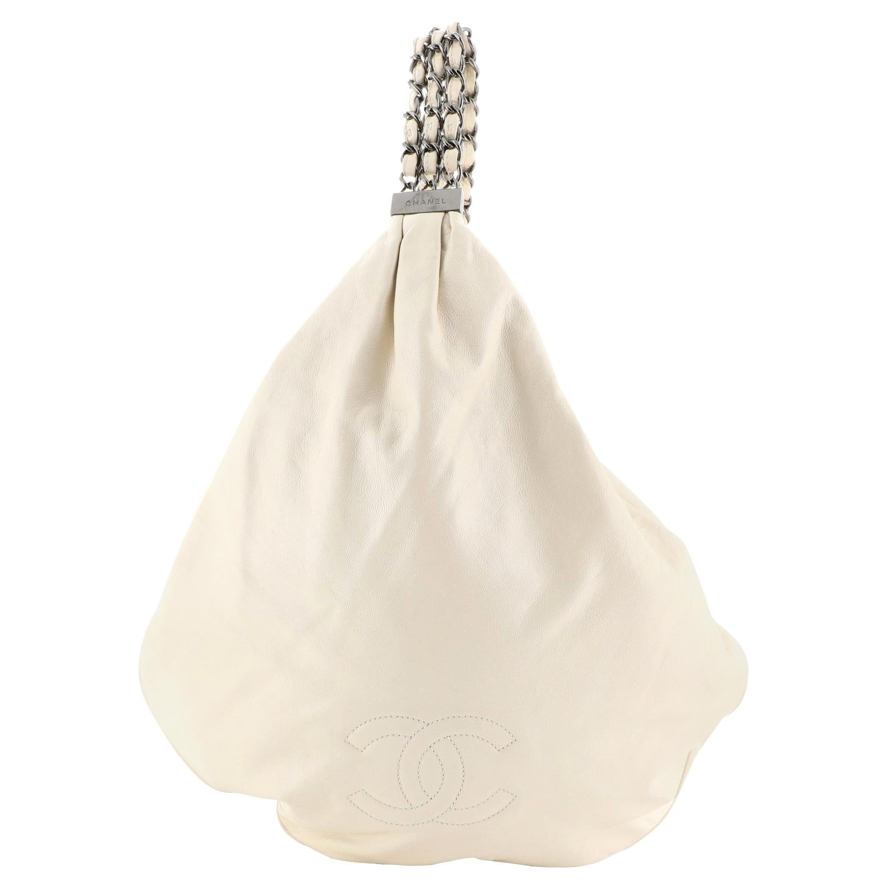 Chanel Rock and Chain Hobo Leather Large at 1stDibs