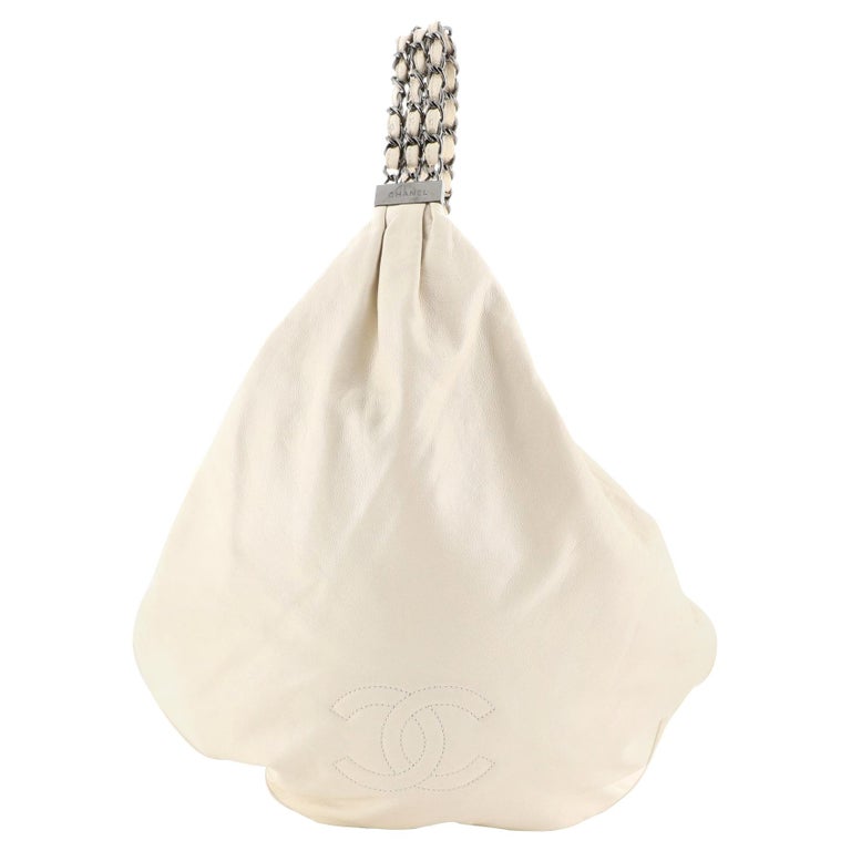 chanel rock and chain hobo