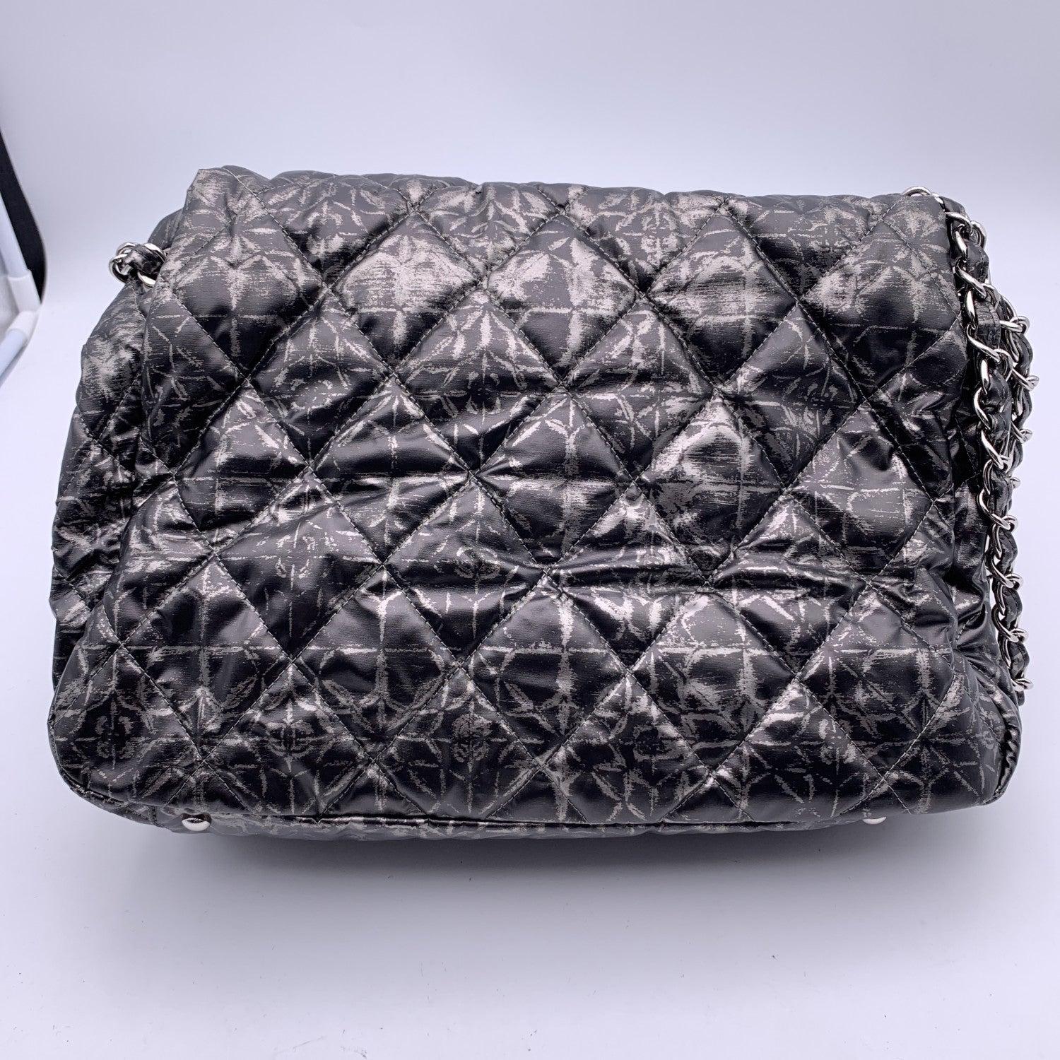 Chanel Rock in Moscow Abstract Print Nylon Accordion Flap Bag For Sale 3