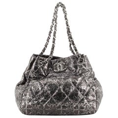 Chanel Rock in Moscow Accordion Tote Quilted Printed Nylon Medium