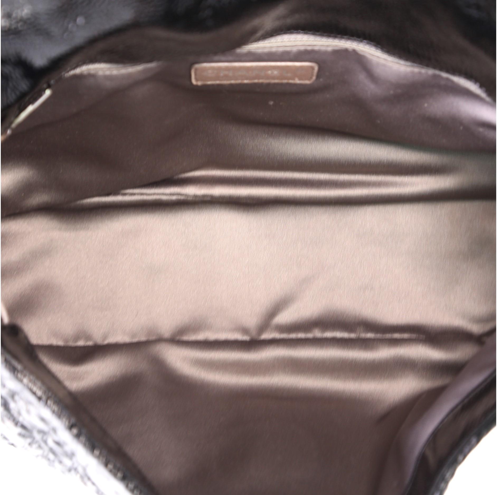 Black Chanel Rock In Moscow Flap Bag Patent Vinyl Jumbo