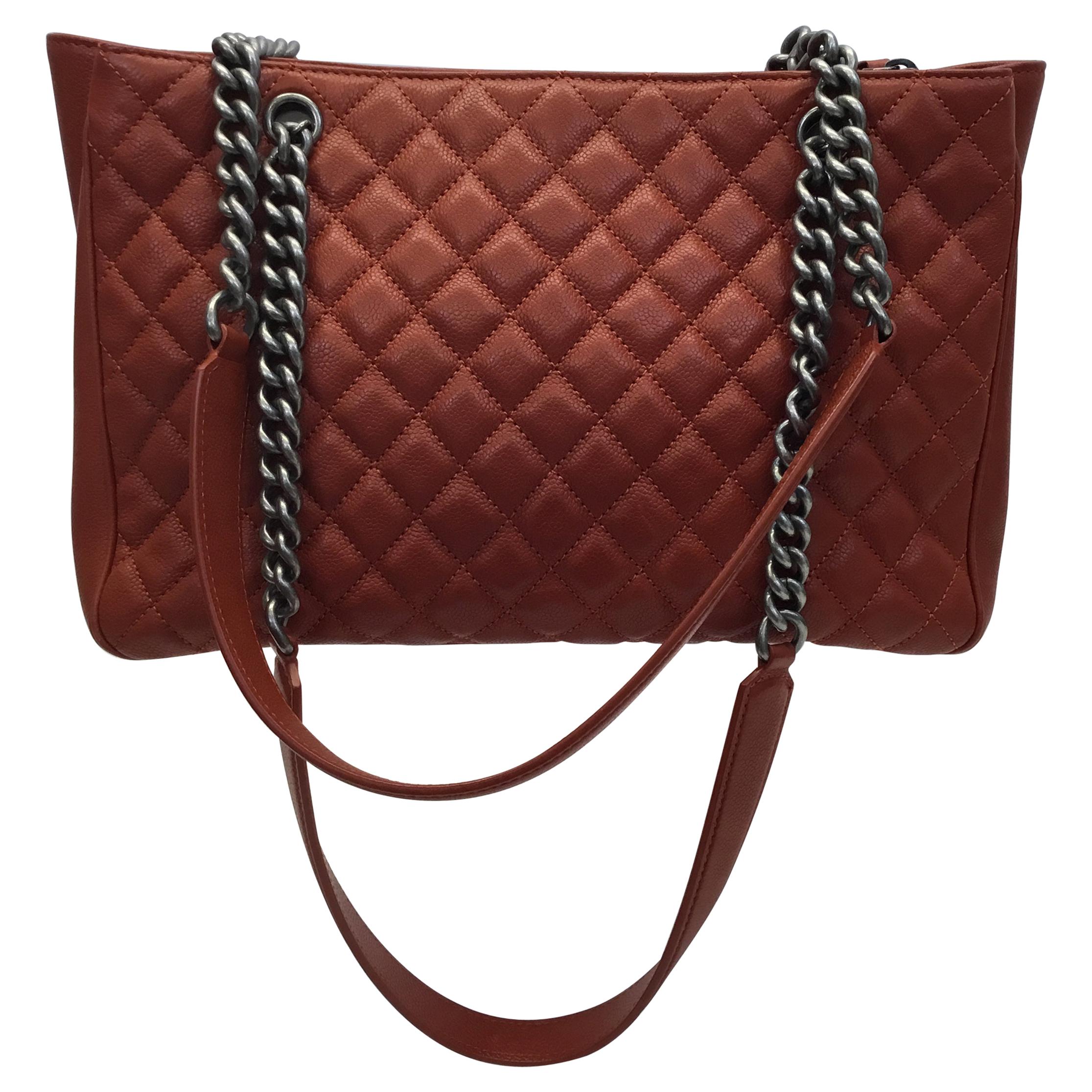 Chanel 'Rock in Rome' Red Quilted Tote For Sale