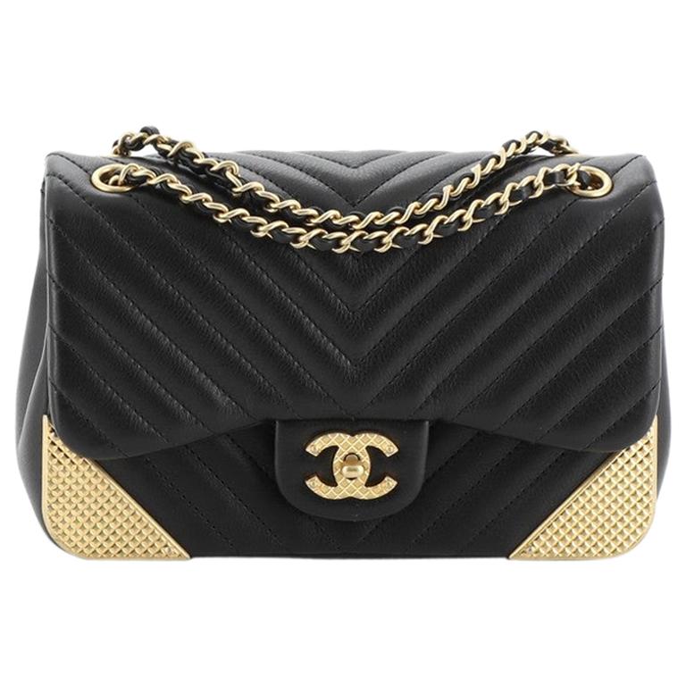 chanel pearl wallet on chain black