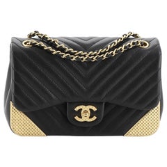 Chanel Rock the Corner Flap Bag Chevron Mini Chain Shoulder Bag -  MyDesignerly