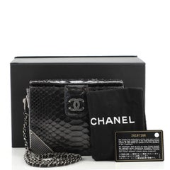 Chanel Rock the Corner Minaudiere Metallic Python