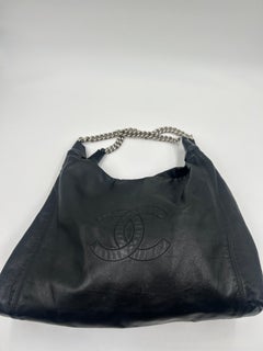 Chanel Rodeo Drive Black Lambskin Leather Hobo Bag 2008