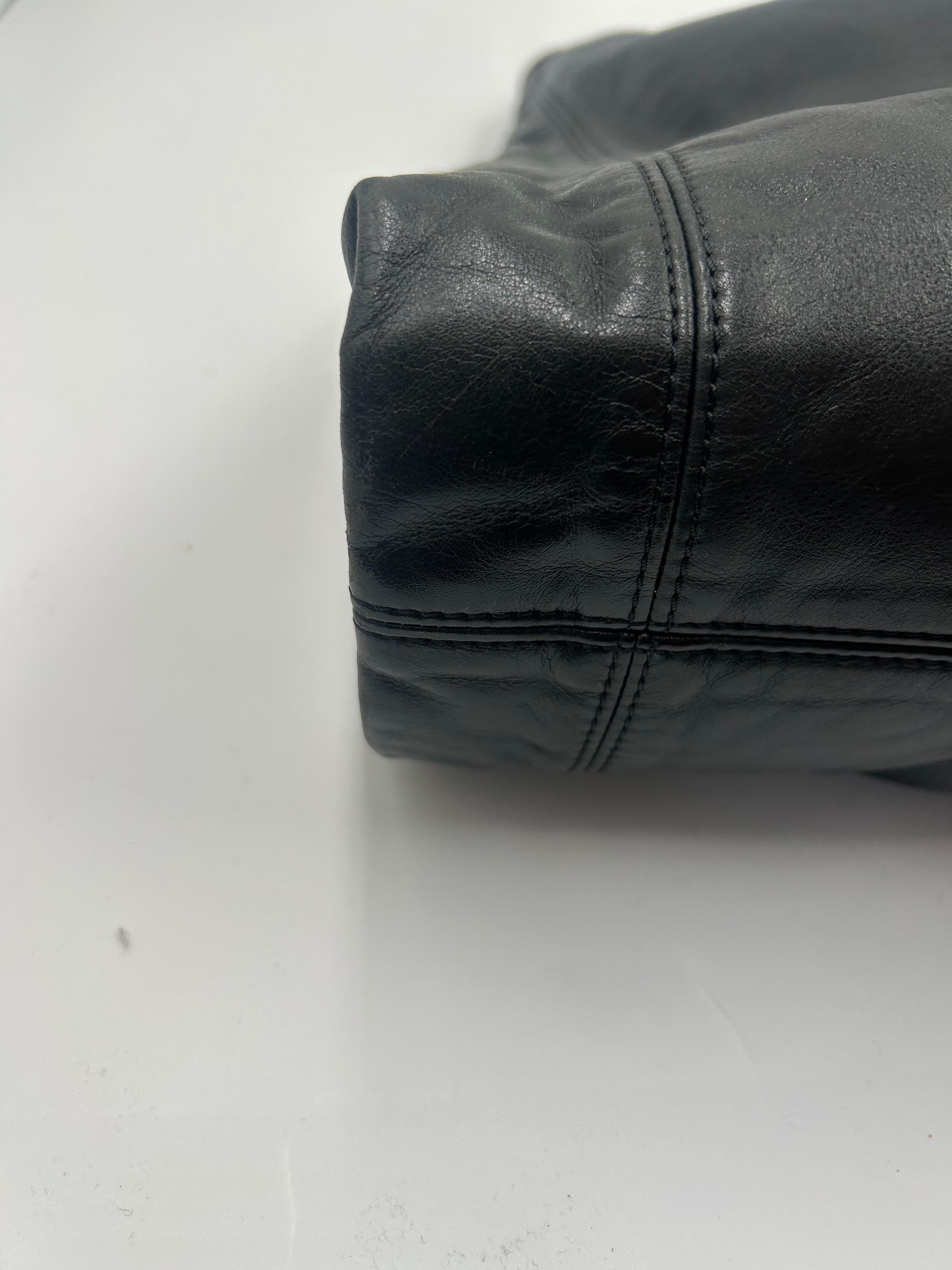 da uomo o donna Borsa Hobo Chanel Rodeo Drive in pelle d'agnello nera 2008 in vendita