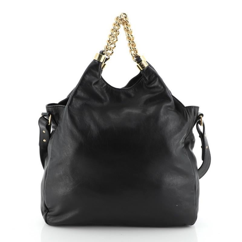 Chanel Rodeo Drive Hobo Leather Large In Good Condition In NY, NY