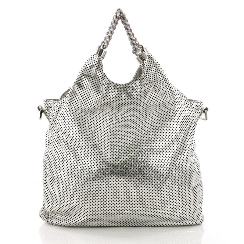 Chanel Rodeo Drive Hobo Perforated Leather Large In Good Condition In NY, NY