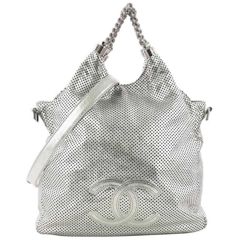 Chanel Rodeo Drive Hobo Perforated Leather Large