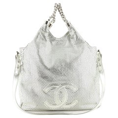 Chanel Rodeo Drive Hobo Perforated Leather Medium