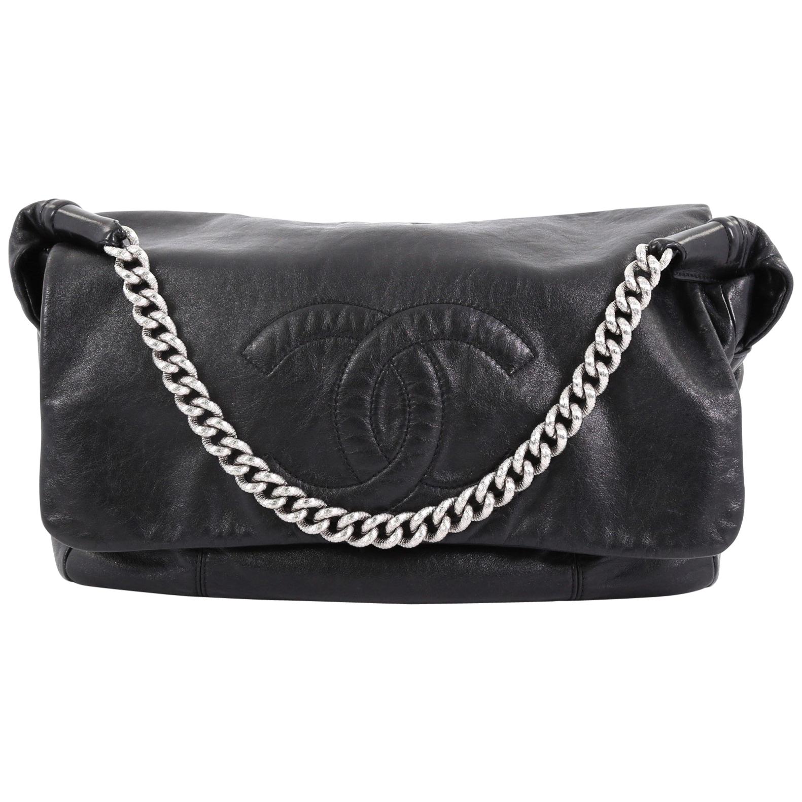 Chanel Rodeo Drive Shoulder Bag Lambskin Jumbo