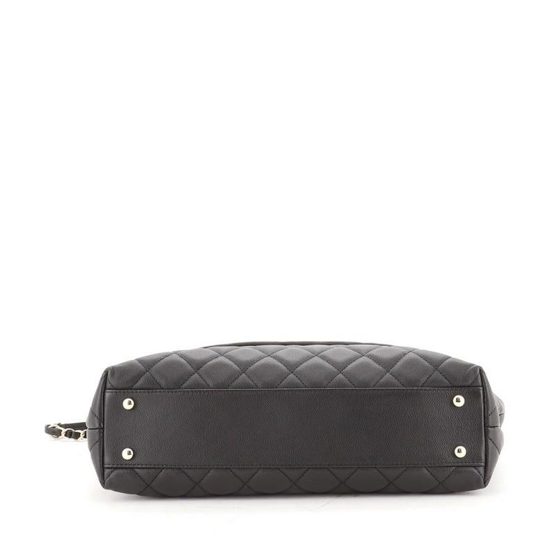 Women's Chanel Rolled Up Tote Quilted Caviar