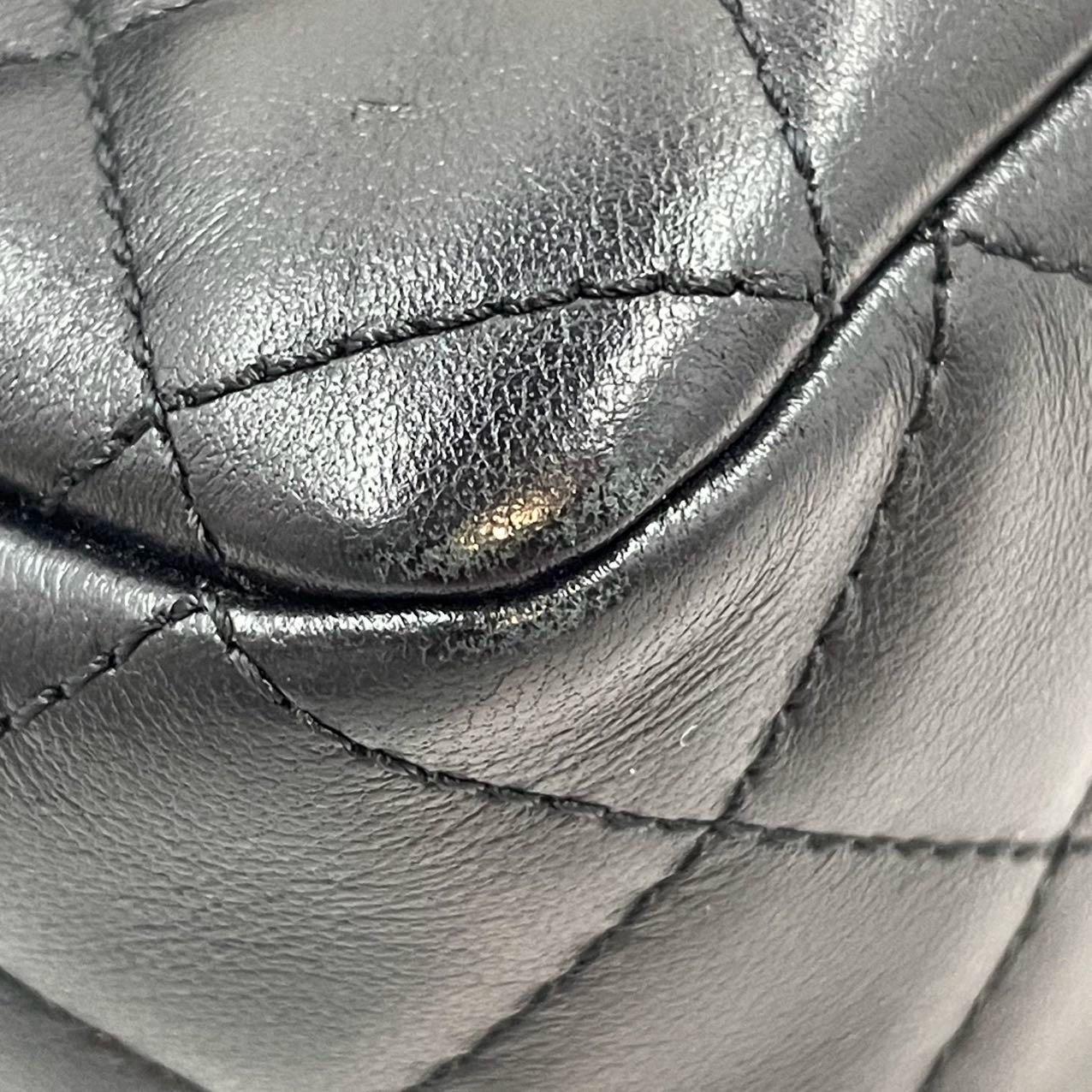 Chanel Romance Classic Flap Mini Black Lambskin Leather Gold Hardware, 2021 7