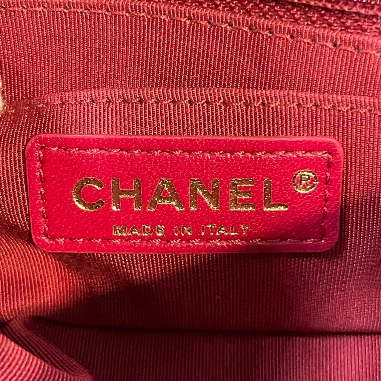 Chanel Romance Classic Flap Mini Black Lambskin Leather Gold Hardware, 2021 4