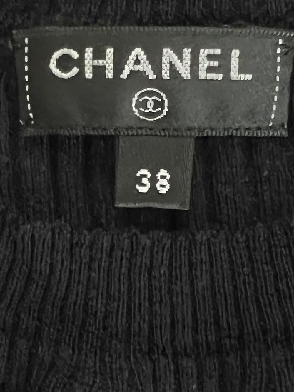 Chanel Rome Collection Black Ribbed Pullover 4