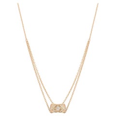 Chanel Rose Gold Diamant Coco Crush Halskette J11359