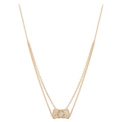 Chanel Rose Gold Diamond Coco Crush Necklace J11359