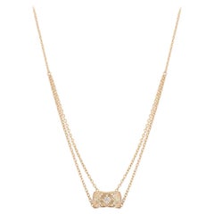 Chanel Rose Gold Diamond Coco Crush Necklace J11359