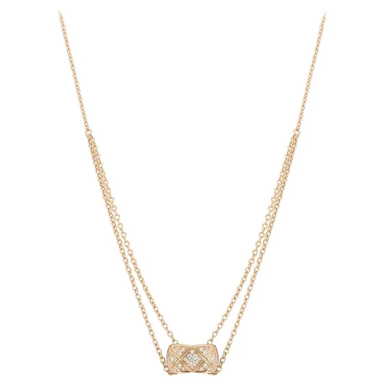 Chanel Rose Gold Necklace.  Chanel jewelry, Rose gold jewelry, Necklace