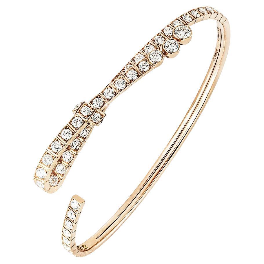 Chanel Rose Gold Diamond Ruban Bracelet J11864 For Sale