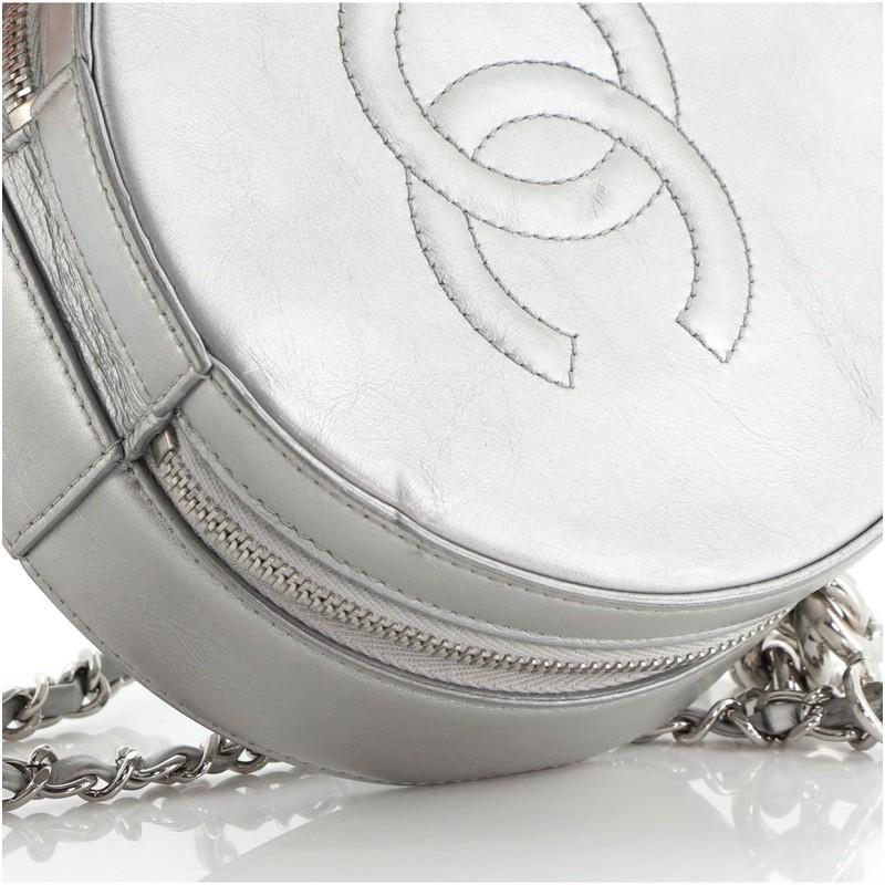 Chanel Round as Earth Crossbody Bag Glazed Calfskin In Good Condition In NY, NY