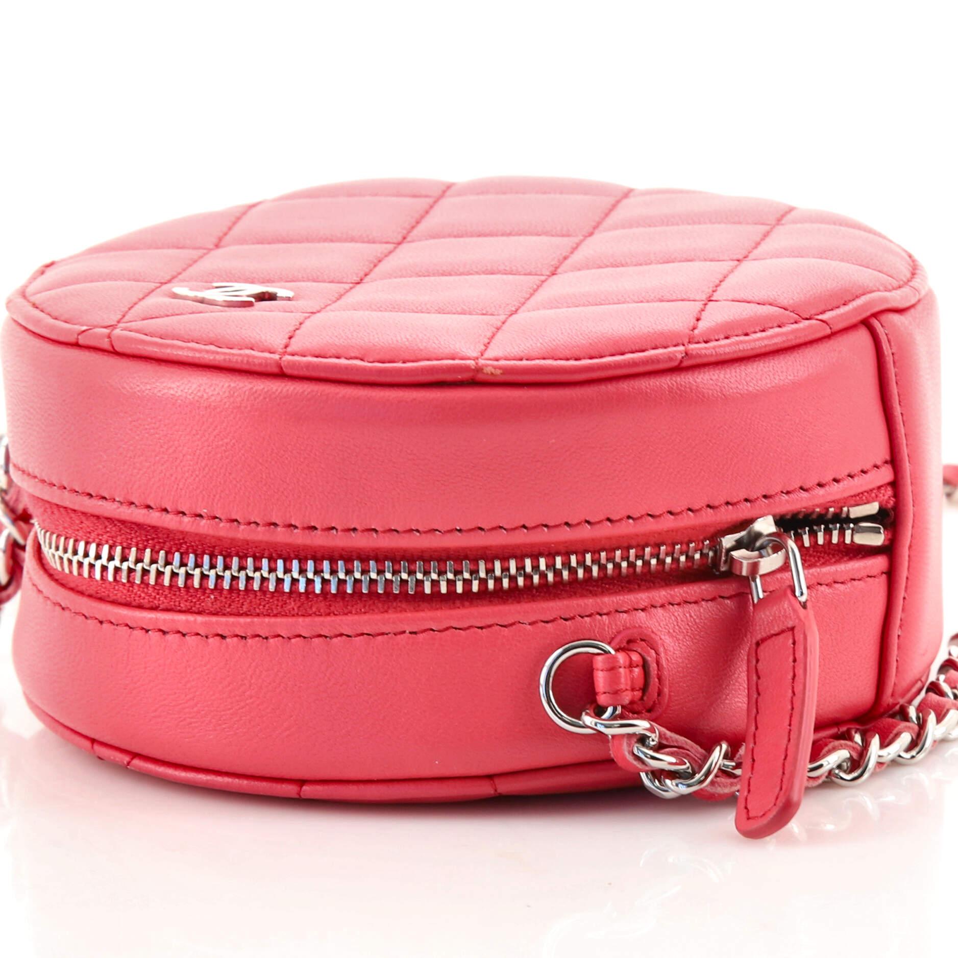 Chanel Round Clutch with Chain Quilted Lambskin Mini 1