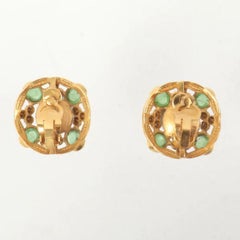 Orecchini tondi con strass di perle Gripoix di Chanel, Greene & Greene, 1997