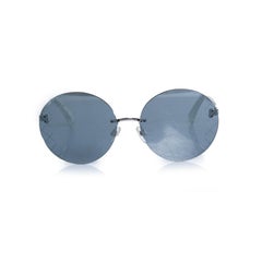 Chanel, round mirrored sunglasses