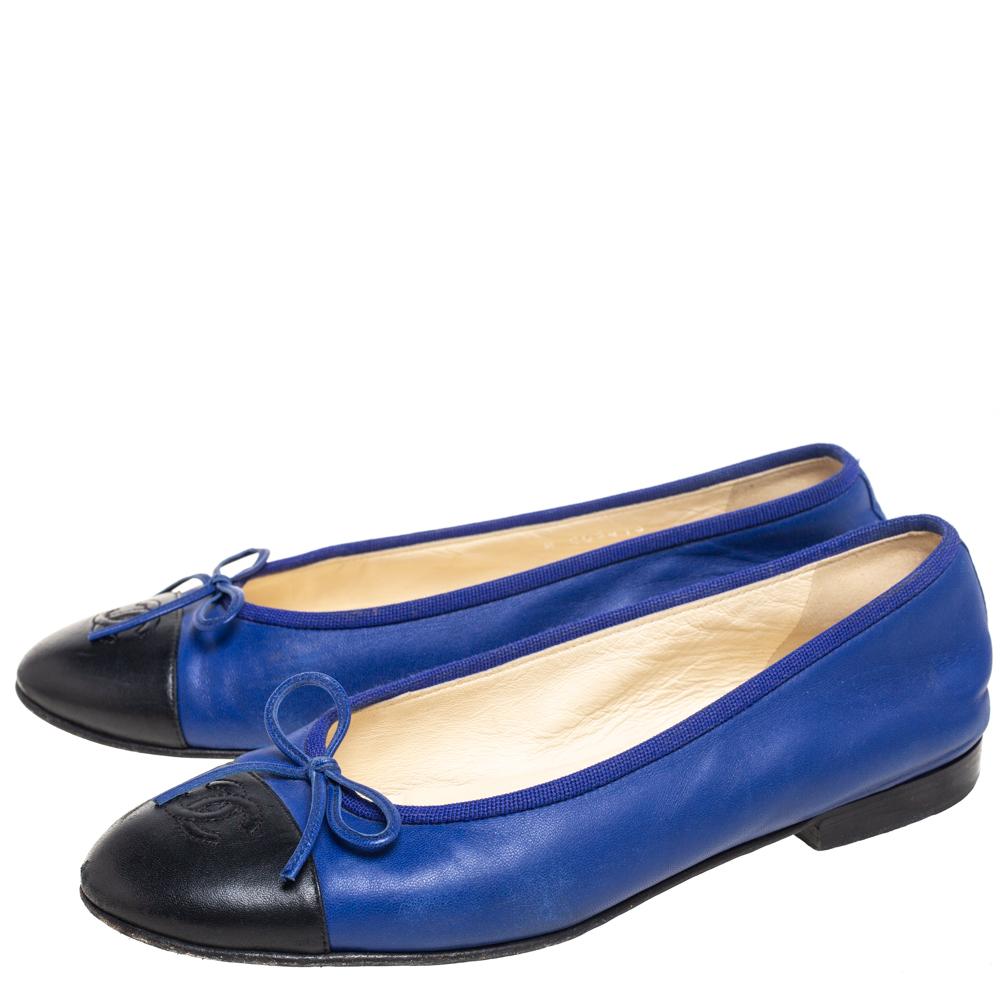 blue chanel shoes