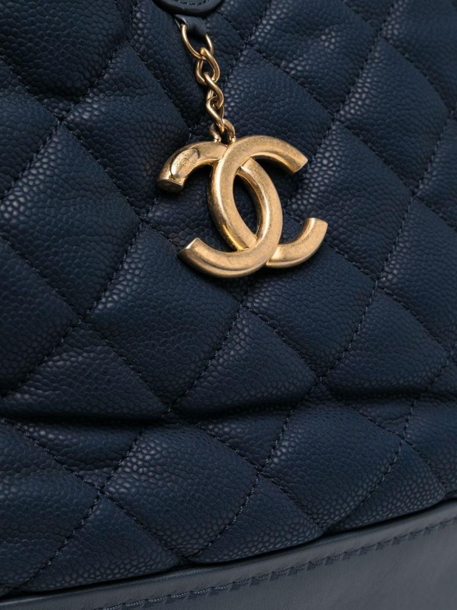 Women's Chanel Rue Cambon Blue Quilted Shoulder Bag 