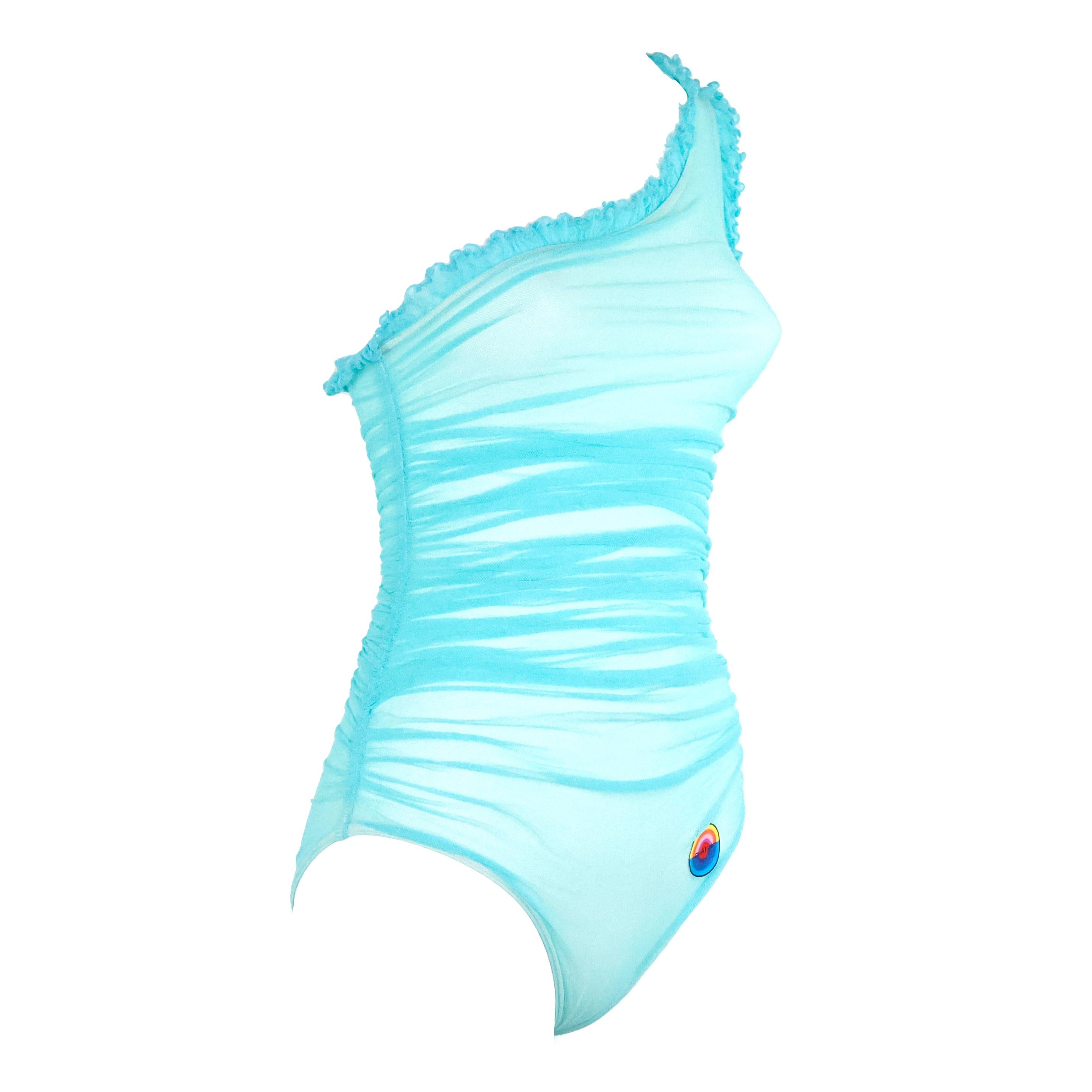 Chanel Ruffle Swimsuit In Excellent Condition For Sale In Bressanone, IT
