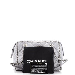 Chanel Running Chain Around Camera Bag Quilted Crumpled Calfskin Medium