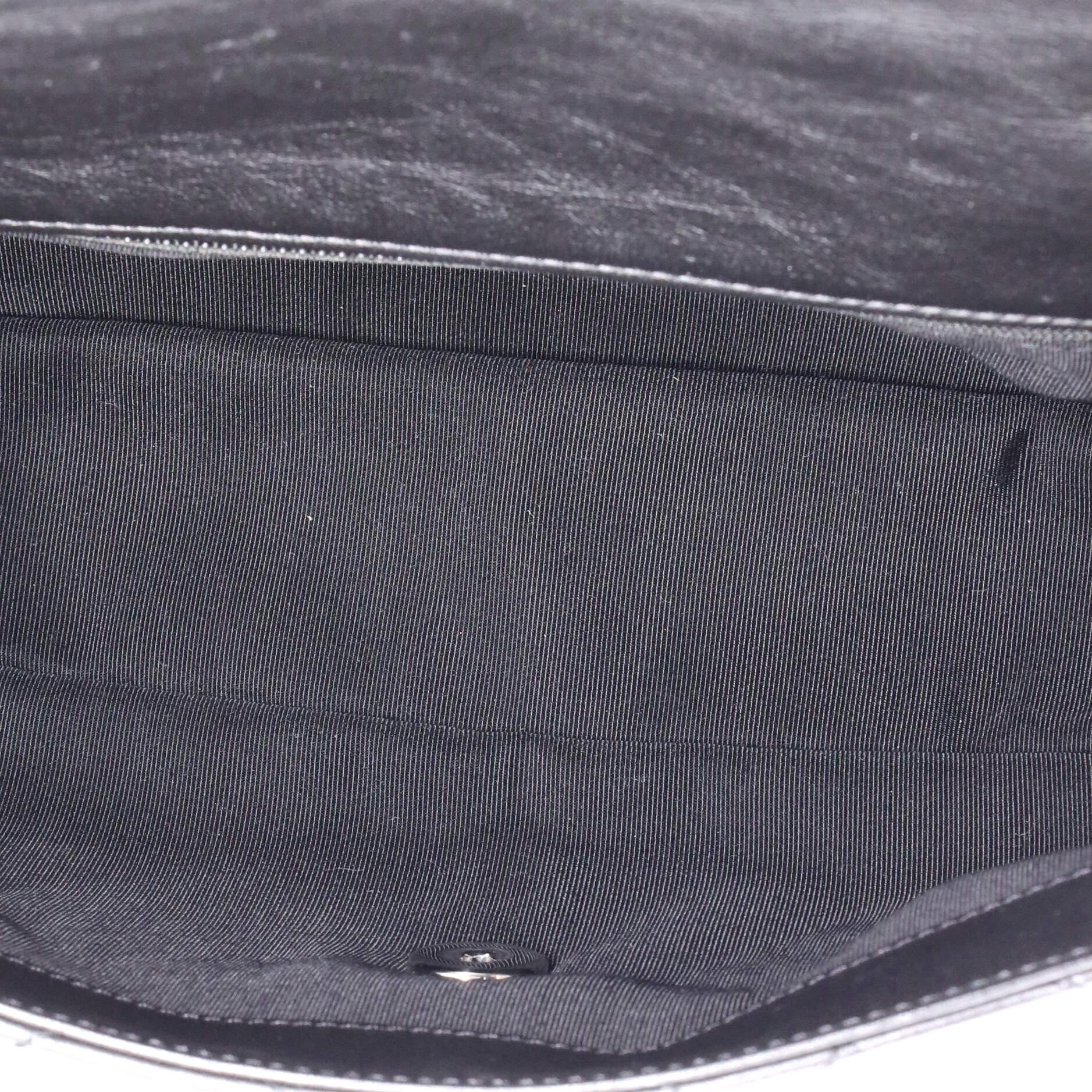 Chanel Running Chain Around Flap Bag Quilted Crumpled Calfskin Medium 2