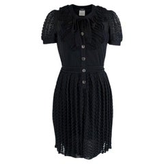 Chanel runway 2010 black dress with slip