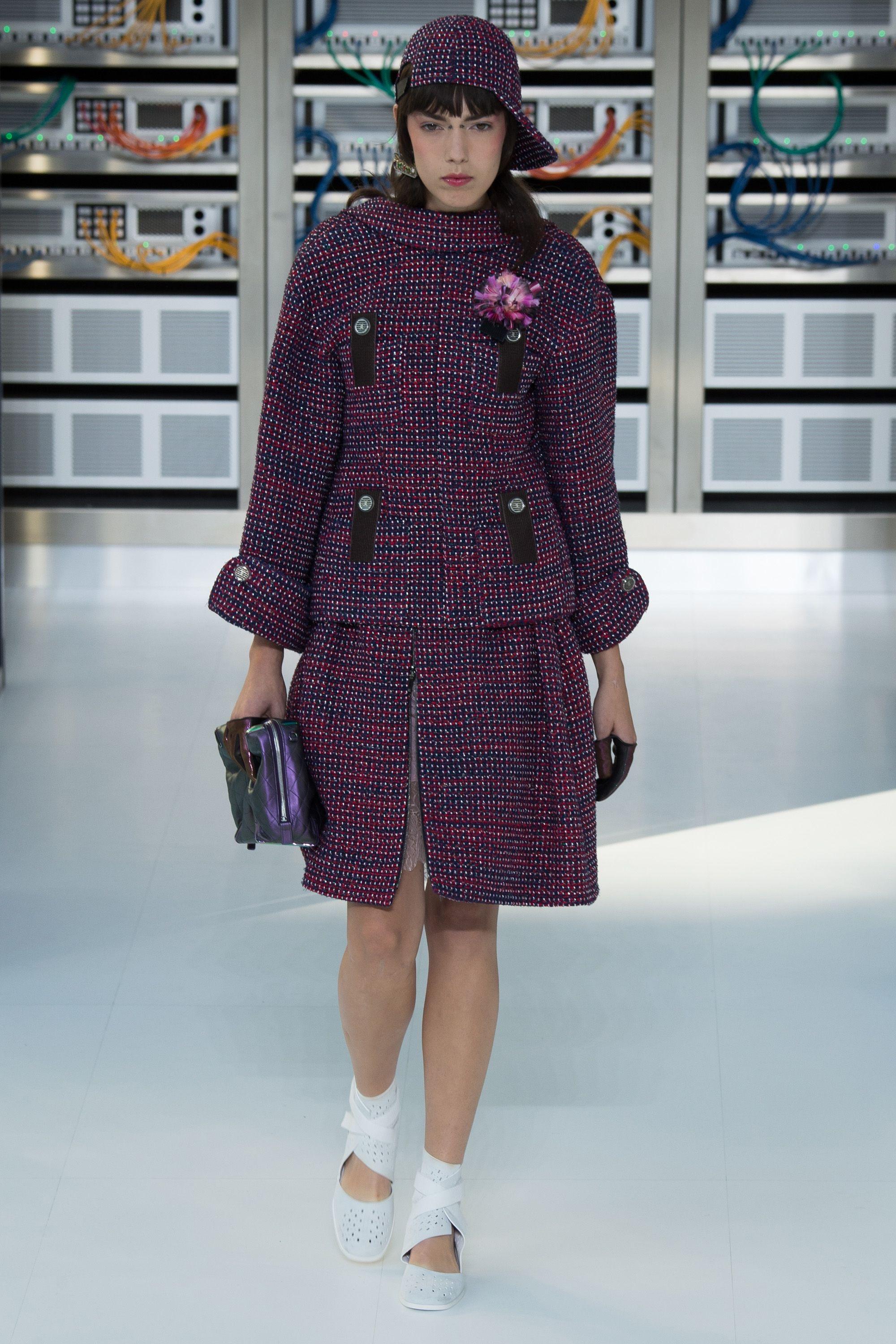 Chanel Runway Backwards Jacket in Rare FR 50 black with silver buttons ...