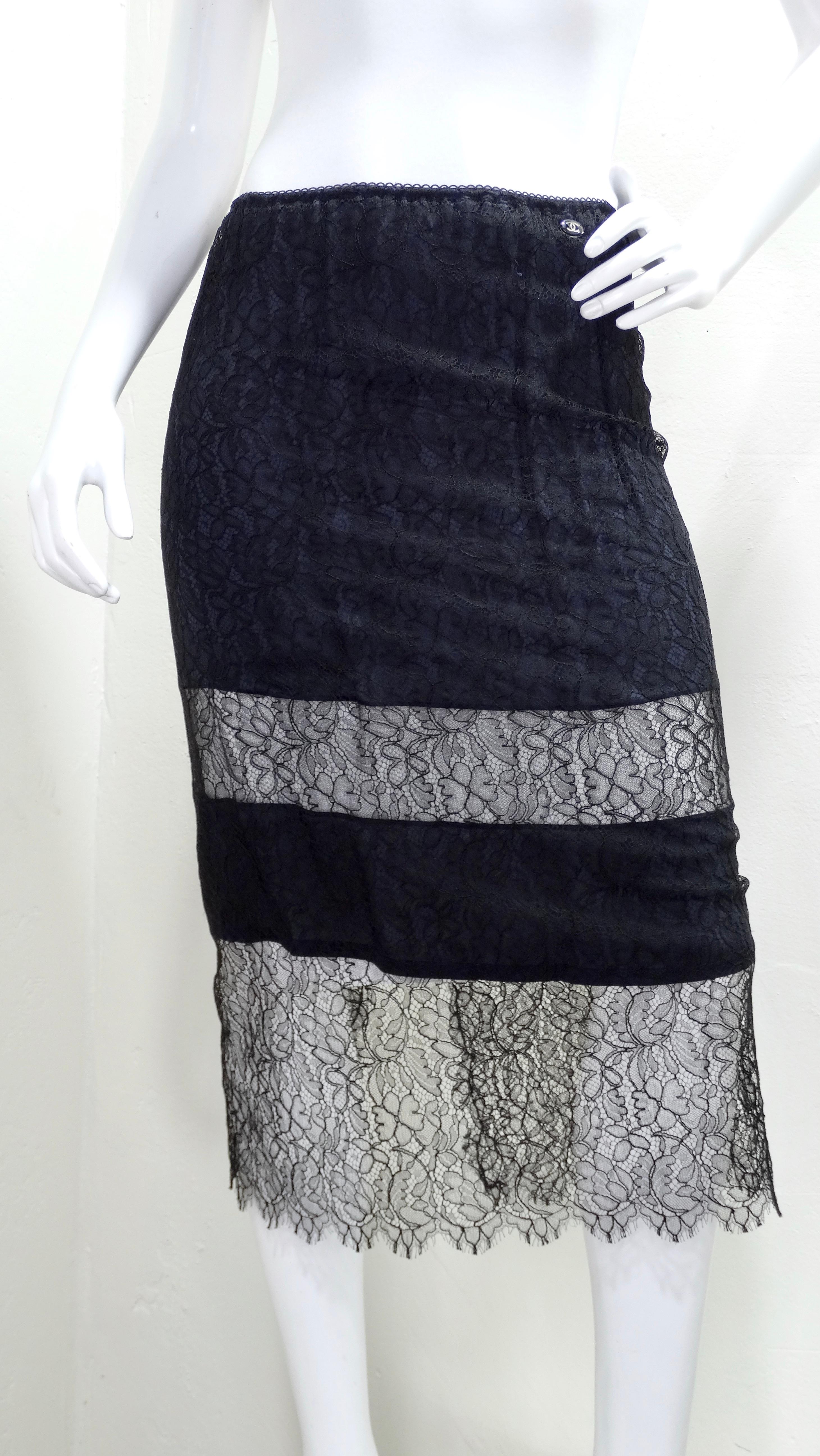 chanel lace skirt