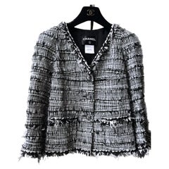 Chanel Ad Campaign Black Lesage Tweed Jacket