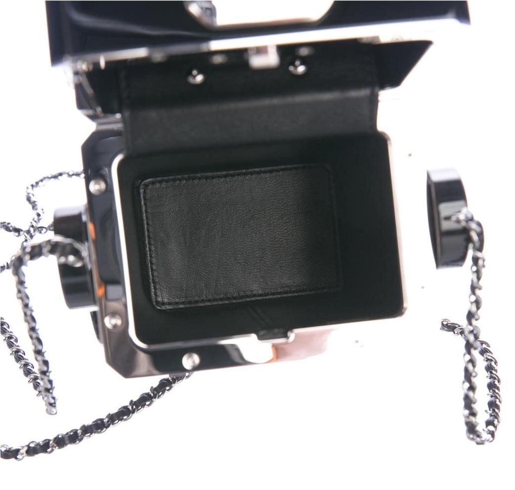 Chanel Runway Black Plexiglass Crystal Red Evening Shoulder Flap Bag For Sale 2