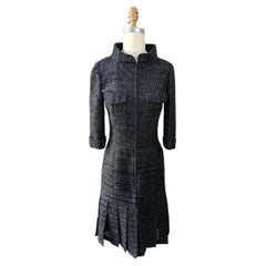 Chanel Runway Black & Silver Tweed Dress Fall 2016 Look 80 NWT FR 34