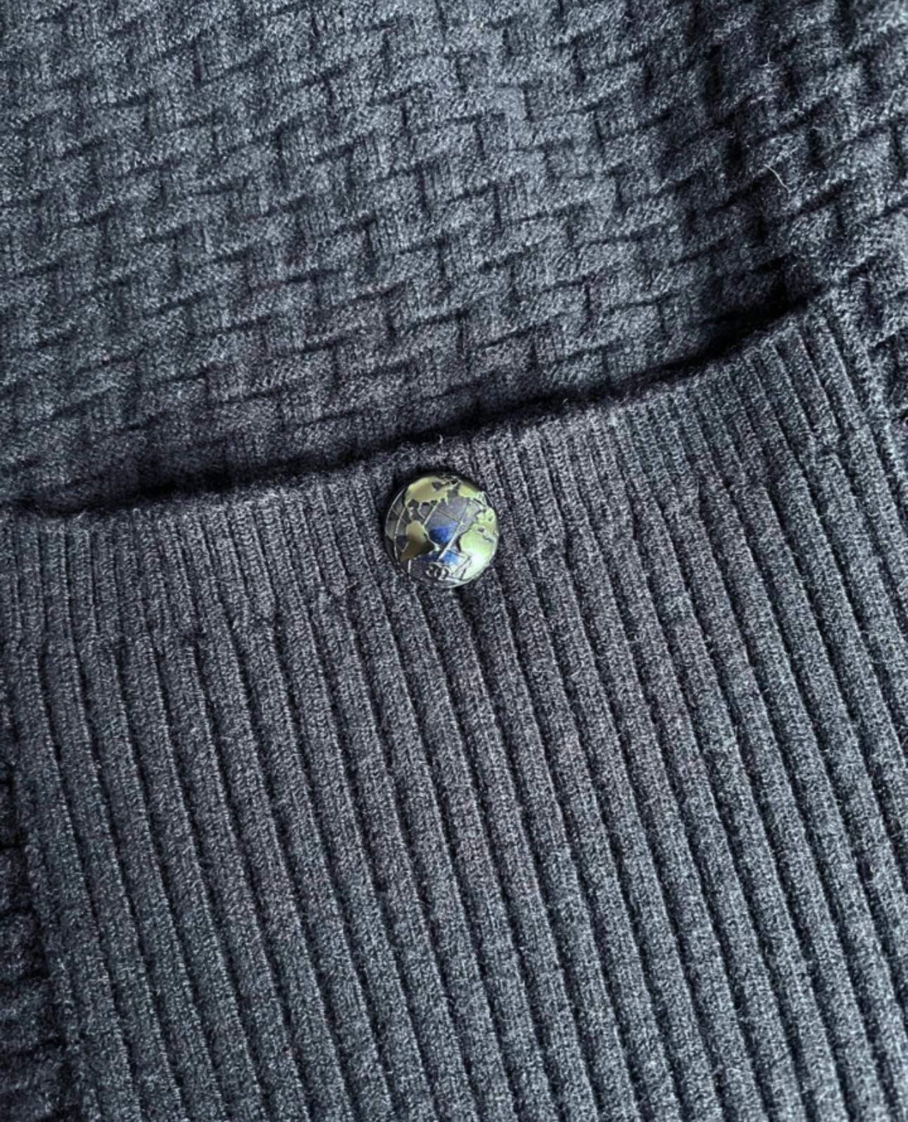 Chanel Runway CC Globe Buttons Dress For Sale 1