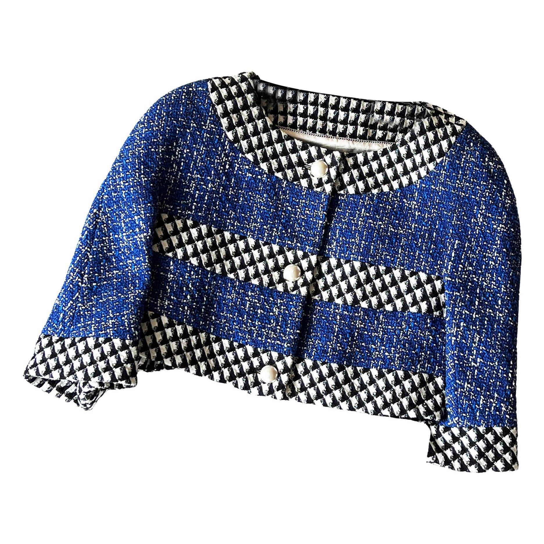 Chanel, giacca in tweed con bottoni di perle, 40 FR