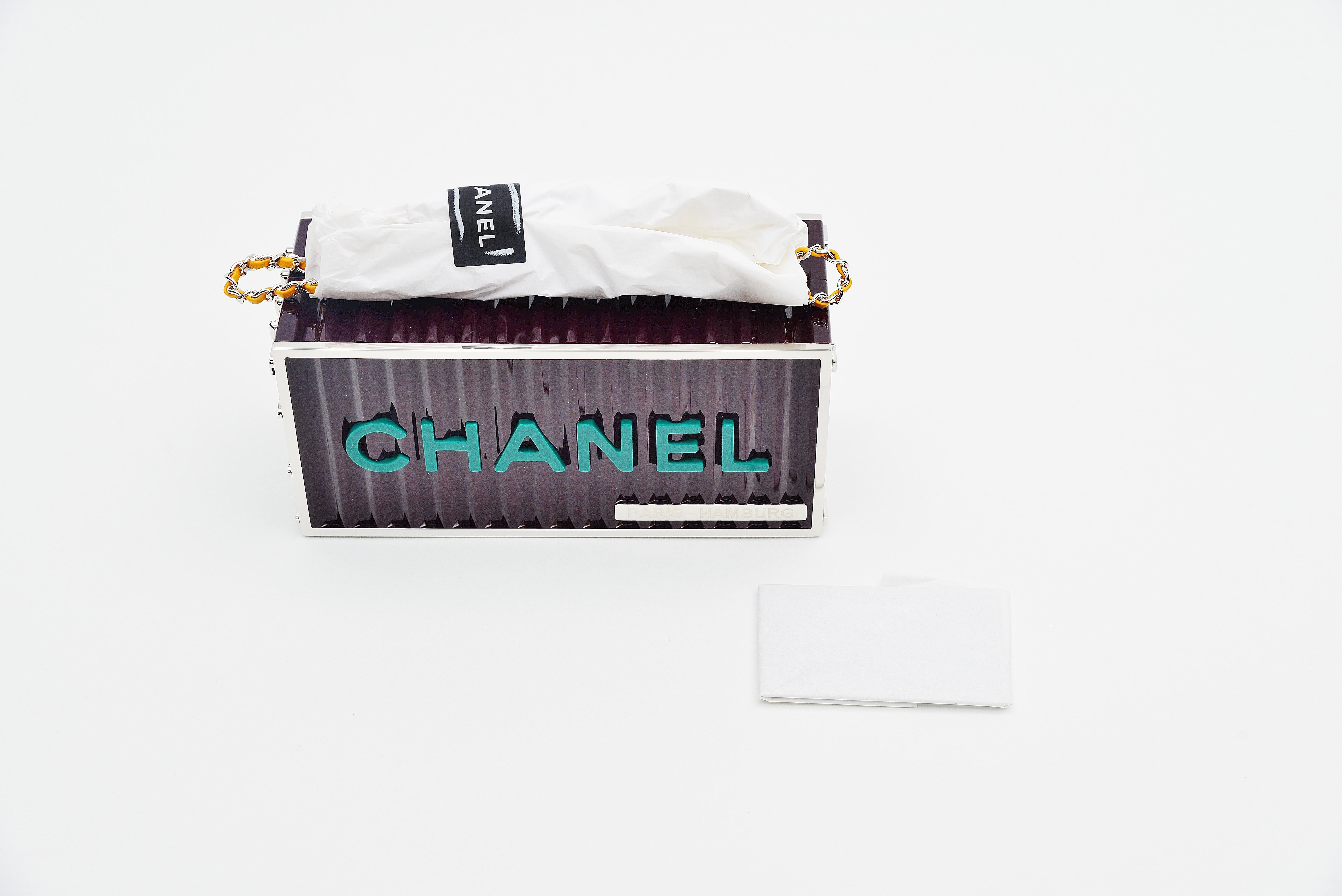 Black Chanel Runway Container Clutch / Shoulder Bag Karl Lagerfeld NEW 