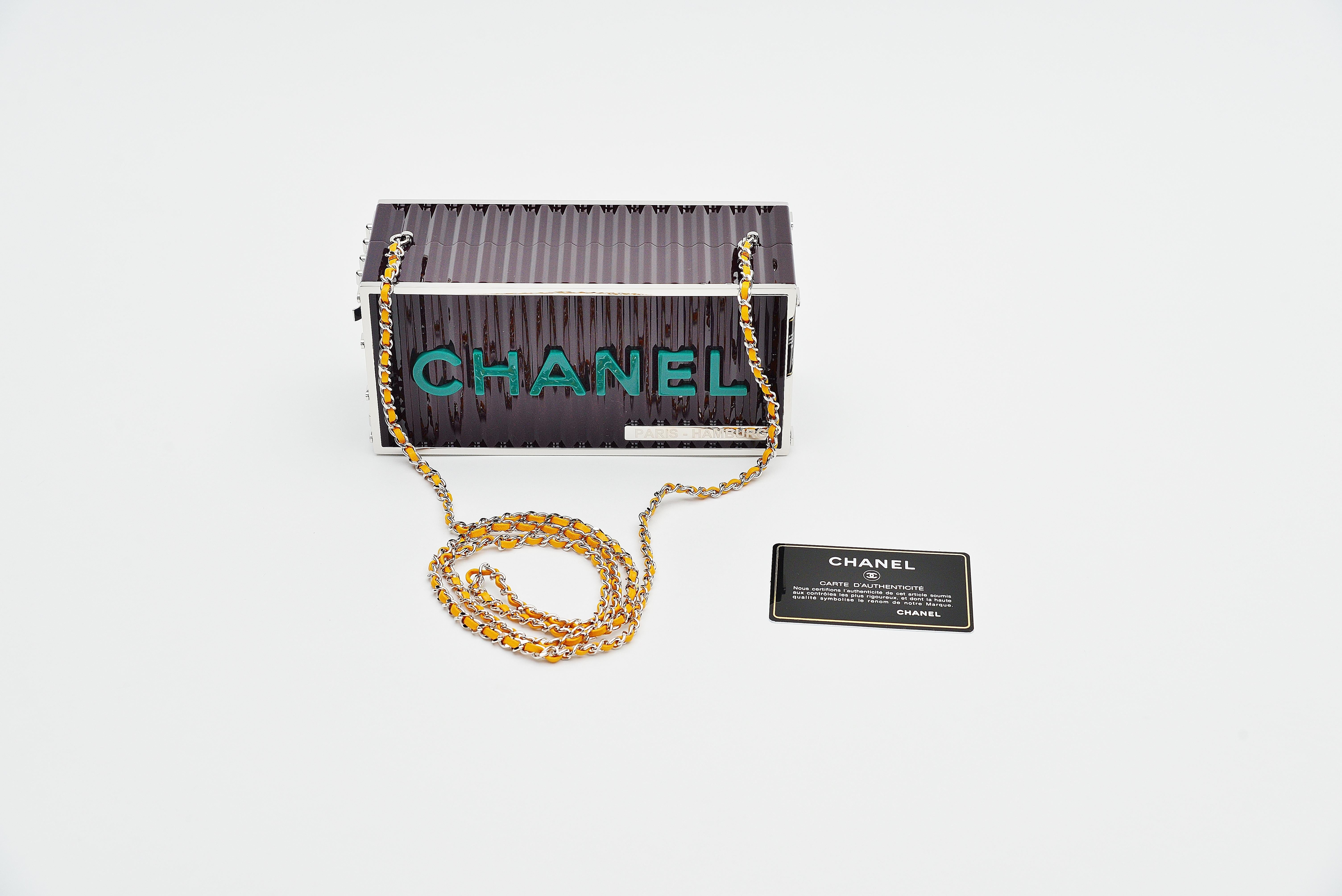 Women's or Men's Chanel Runway Container Clutch / Shoulder Bag Karl Lagerfeld NEW 