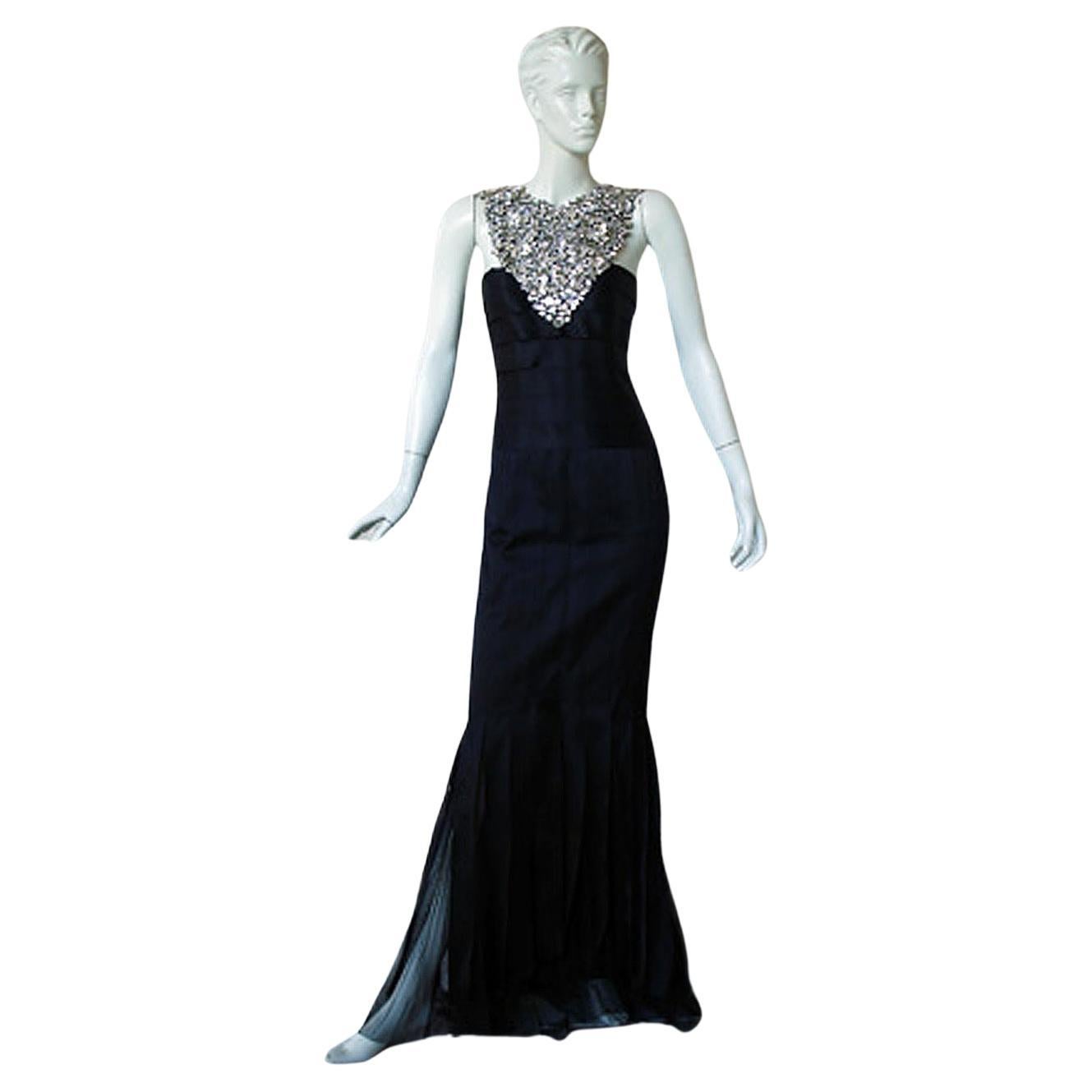  Chanel Runway "Finale" Jeweled Car Wash Gown from Lagerfeld's Golden Age For Sale
