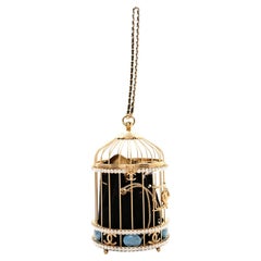 Chanel Runway Gold Crystal Birdcage Minaudière