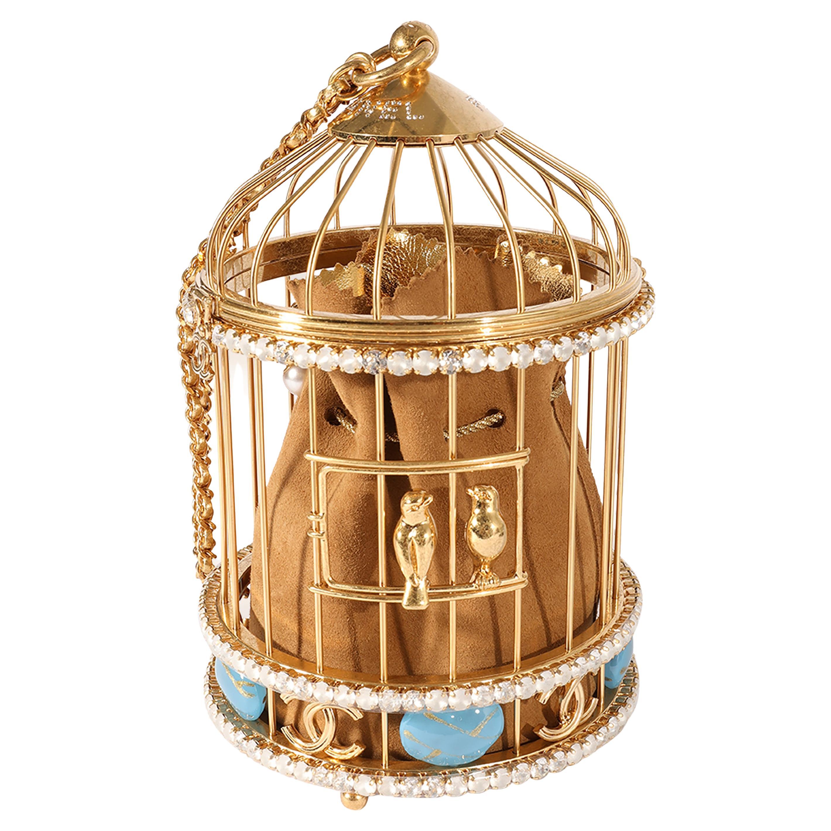 Chanel Gold Cage - 11 For Sale on 1stDibs