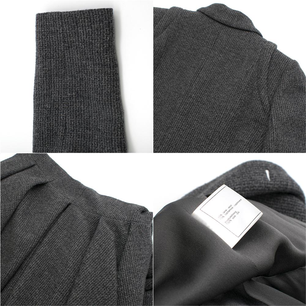 Chanel Runway Grey Wool & Cashmere Coat SIZE FR38 4