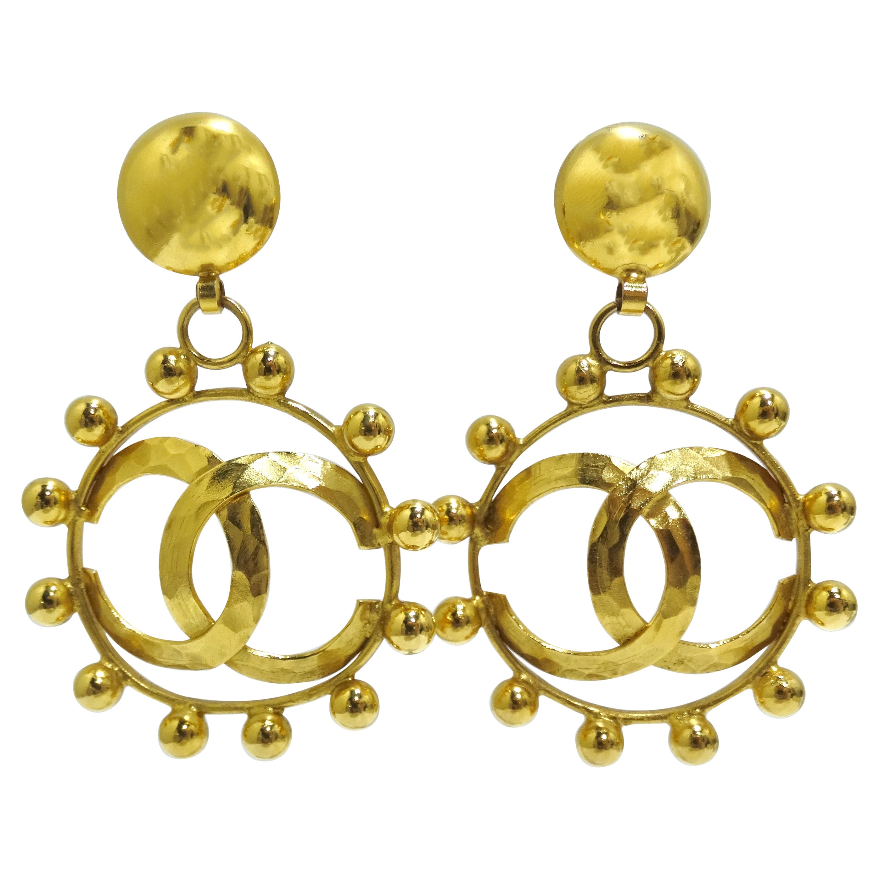 Chanel Runway Hoop Earrings