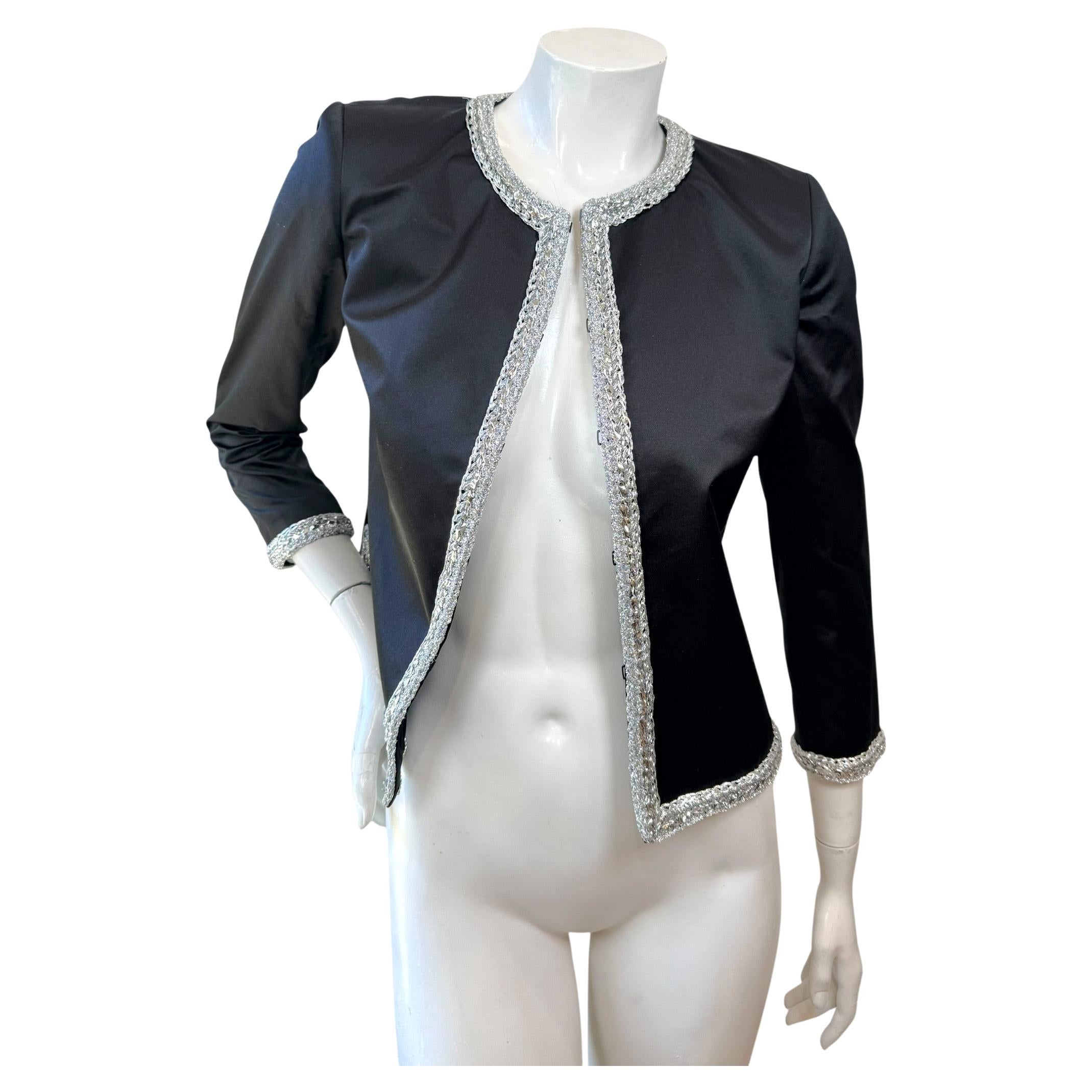 Chanel Runway Jacket Spring 2020 Look 65 Silk Size 34